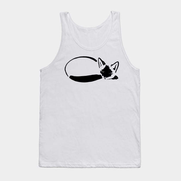 siamese japanese cat Tank Top by pechane